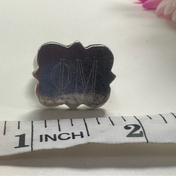 Phi Mu Fraternity Silver Quatrefoil 💍 Ring Size 6. Sorority jewelry - Picture 3 of 5